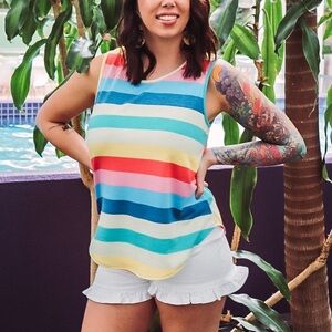 Rainbow Stripe Tank
